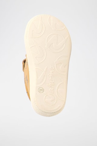 Zapatillas de piel bovina - Naranja y crema