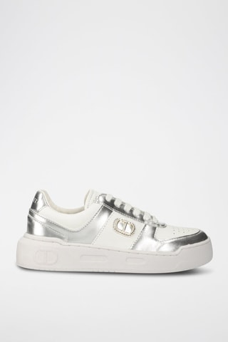 Zapatillas de piel - Blanco