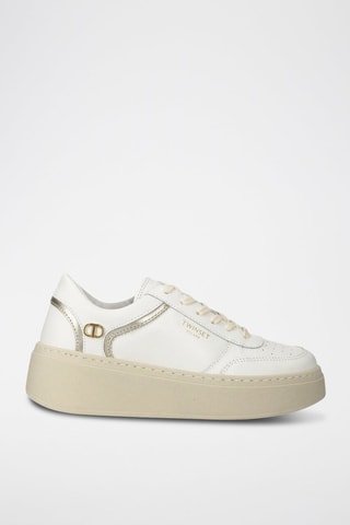 Zapatillas de piel - Blanco