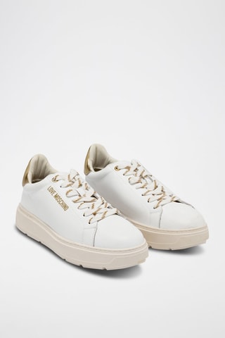 Zapatillas de piel - Blanco