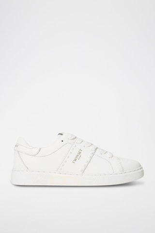 Zapatillas de piel de vaqueta - Blanco