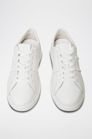 Zapatillas de piel de vaqueta - Blanco