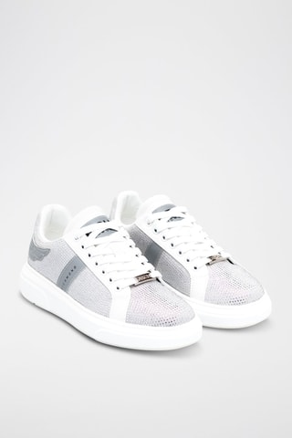 Zapatillas de nobuk - Blanco y gris