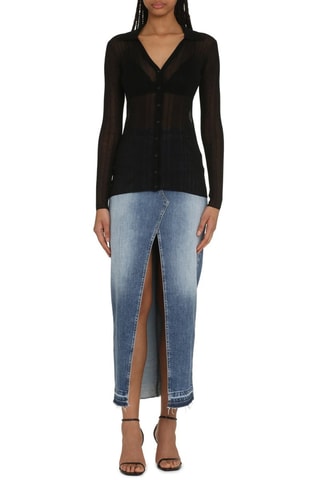 Cárdigan de lana - Negro