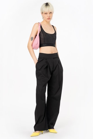 Pantalon taille haute - Noir