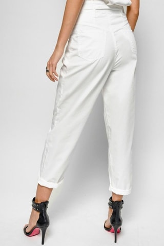 Pantalón 7/8 de tiro alto - Blanco