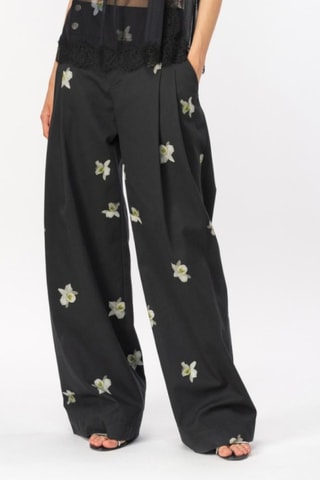 Pantalón wide leg - Negro