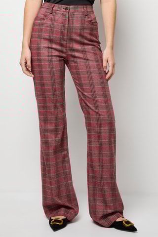 Pantalón de tiro alto - Burdeos