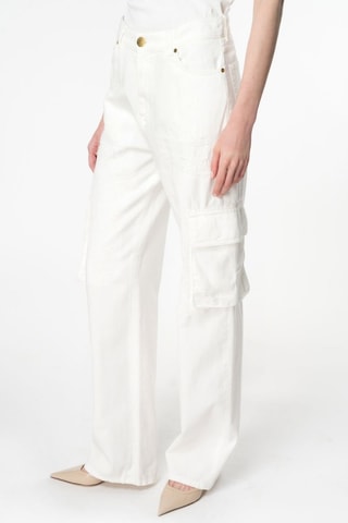 Pantalón cargo - Blanco