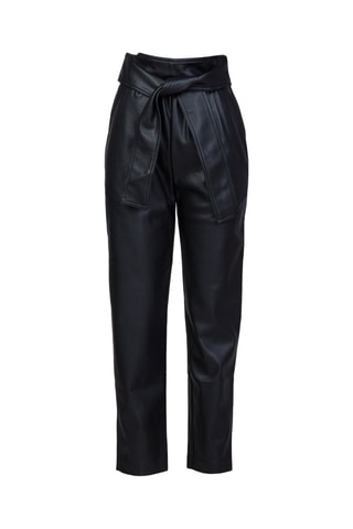 Pantalón 7/8 de tiro alto - Negro