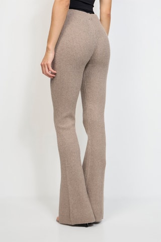 Pantalón de lana y cachemir - Topo