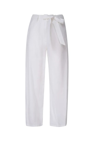 Pantalón casual de lino - Blanco
