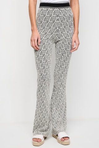 Pantalón wide leg - Negro y blanco