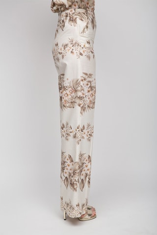 Pantalón de tiro alto - Beige