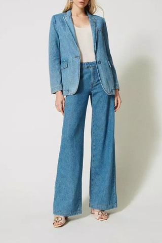 Vaquero recto - Azul