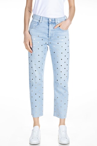 Vaquero de tiro alto straight Maijke - Azul