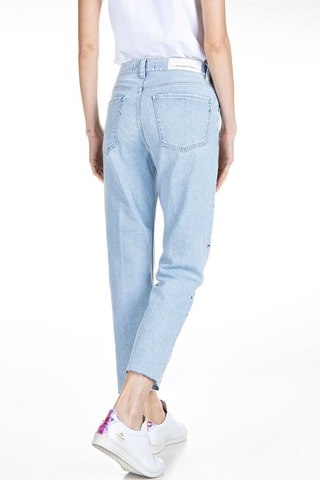 Vaquero de tiro alto straight Maijke - Azul