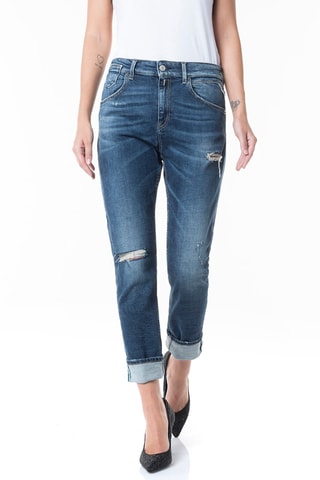 Vaquero slim fit Boyfit Marty - Azul