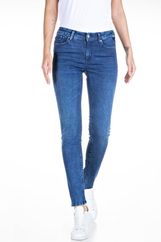 Vaquero skinny fit de tiro alto Luzien - Azul