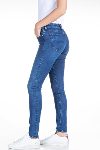 Vaquero skinny fit de tiro alto Luzien - Azul