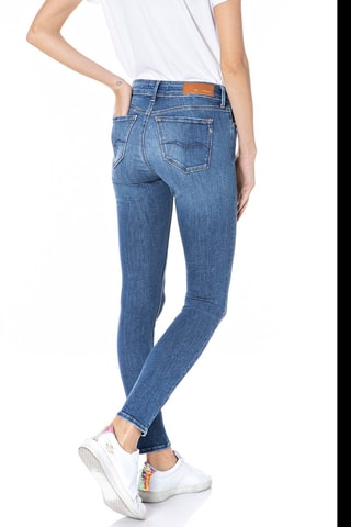 Vaquero skinny fit de tiro alto Luzien - Azul