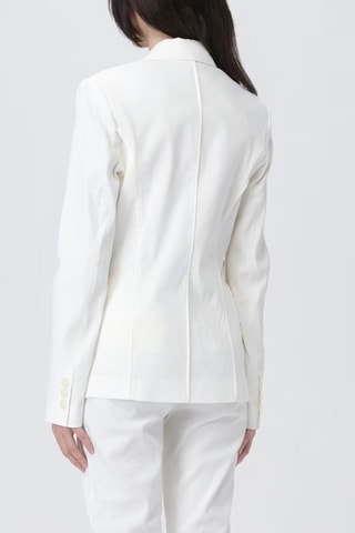 Chaqueta de lino - Blanco