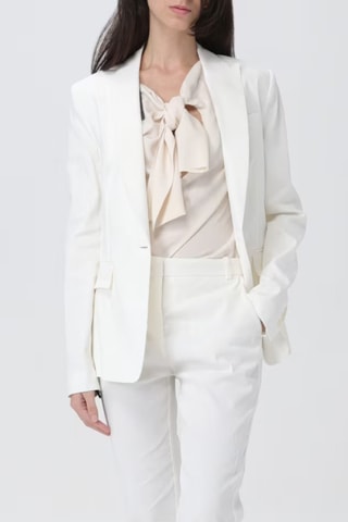 Chaqueta de lino - Blanco