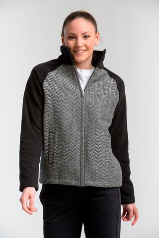 Chaqueta - Gris jaspeado y negro