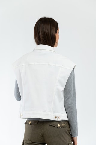 Chaleco vaquero - Blanco