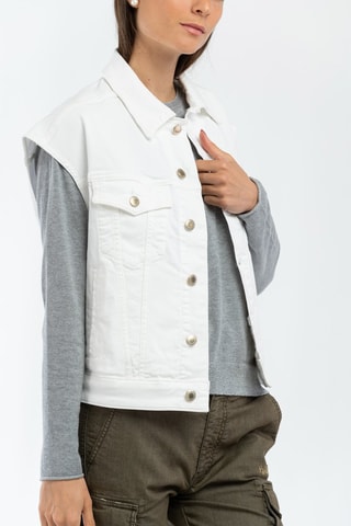 Chaleco vaquero - Blanco