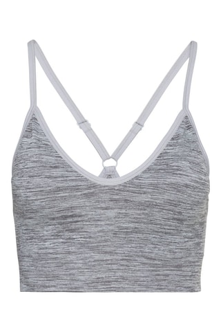 Sujetador deportivo con relleno - Gris oscuro jaspeado