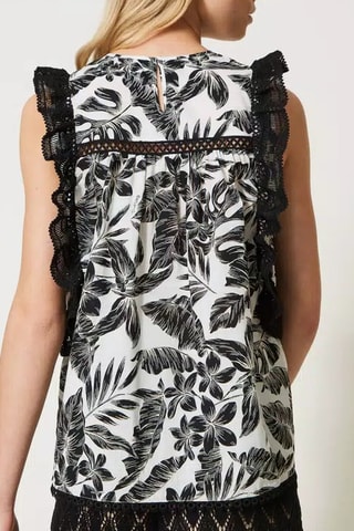 Top - Blanco y negro