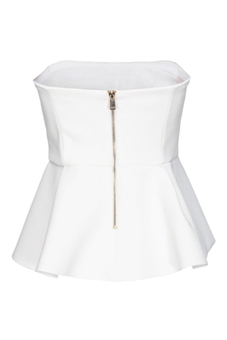 Top bustier - Blanco