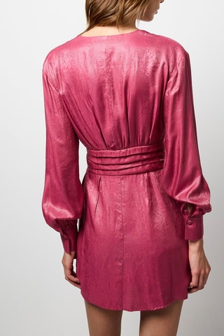 Vestido cruzado - Burdeos