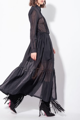 Vestido camisero - Negro