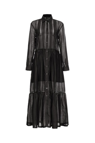 Vestido camisero - Negro