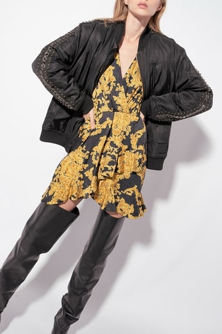 Vestido cruzado - Negro