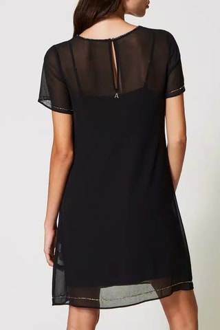 Vestido recto - Negro