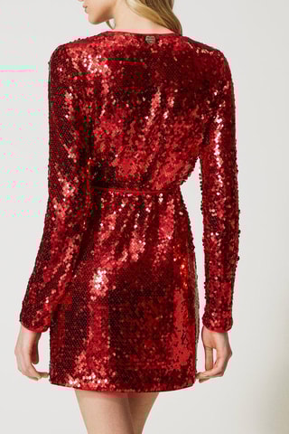 Vestido recto - Rojo