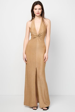 Vestido largo - 
Dorado