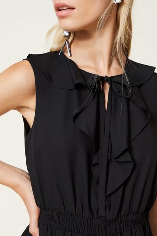 Vestido evasé - Negro