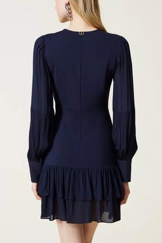 Vestido evasé - Azul marino