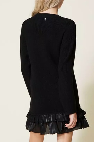 Vestido jersey - Negro