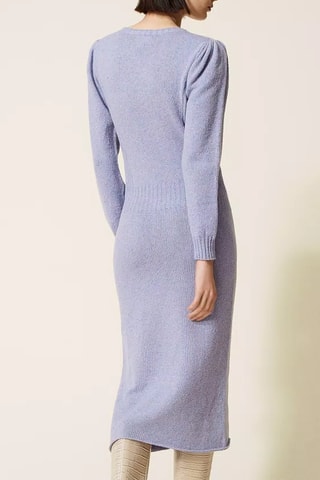 Vestido jersey de lana - Violeta