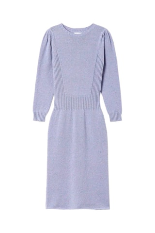 Vestido jersey de lana - Violeta