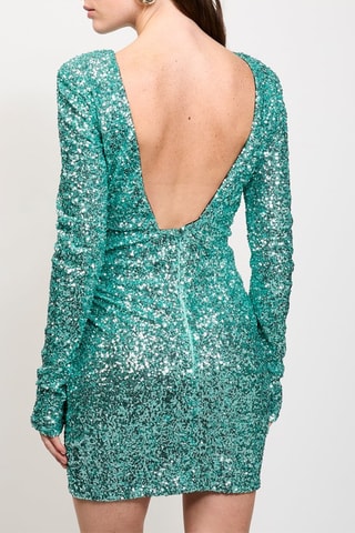 Vestido drapeado - Verde