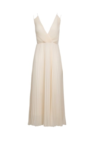 Vestido plisado - Marfil