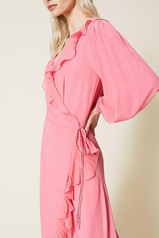 Vestido cruzado - Rosa