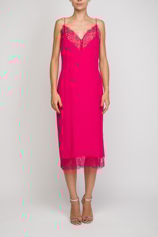 Vestido recto - Fucsia