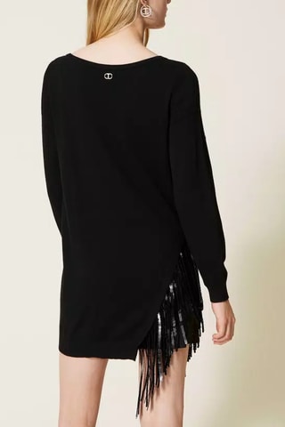 Vestido jersey - Negro